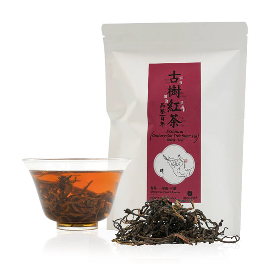 Ancient tree black Tea from Jingmai Mountain yunnan